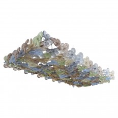 Monumental multicolored semi flush